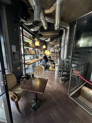 Nice book corner   at Photo Book Café in London