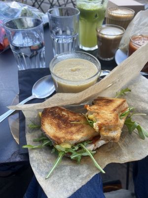 Parsnip soup   at Photo Book Café in London