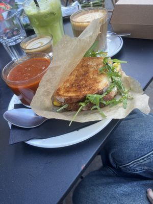 Tomato & red pepper soup !  at Photo Book Café in London