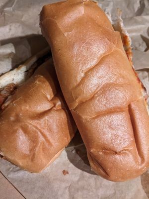 12" inch chicken parm sub at Squatcho's in Rochester