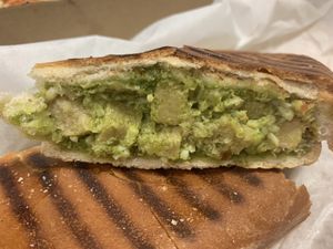 Special: chicken basil mozz panini   at Squatcho's in Rochester