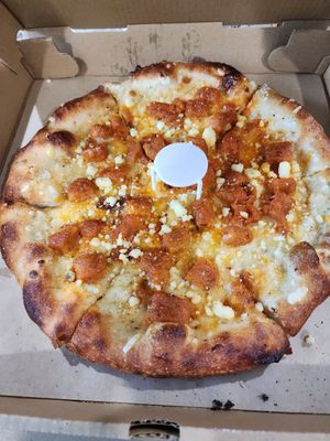 Buffalo pizza at Squatcho's in Rochester