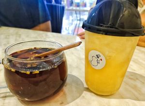 Longan red dates and peppermint herbal tea at Mito - 米多 in Kuching