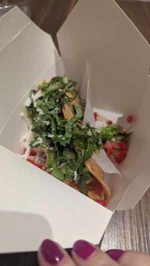 Impossible taco at Uno Mas Street Tacos + Spirits in Las Vegas