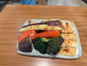 roasted vege at Islander Cafe 嶼人咖啡 in Taipei
