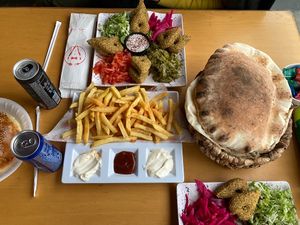   at Falafel Tayba in Istanbul