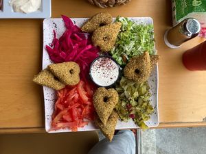   at Falafel Tayba in Istanbul