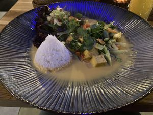 Yellow Tofu mit Mango   at Maison Tom in Karlsruhe