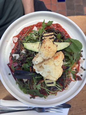 Cauliflower dish  at Aqua Restaurant and Bar in Whangarei