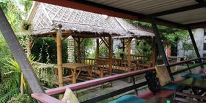 Seating at Habitat Bar & Veg Restaurant in Koh Lanta