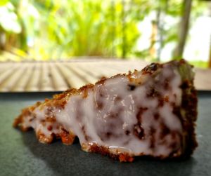 Carrot Cake with Cream Cheese Frosting. Vegetarian
Eating this cake directly supports Lanta Animal Welfare at Habitat Bar & Veg Restaurant in Koh Lanta