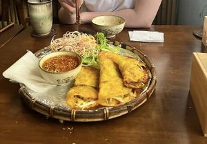 Hoa da pancakes  at Tiệm Chay Hoa Đà in Da Nang
