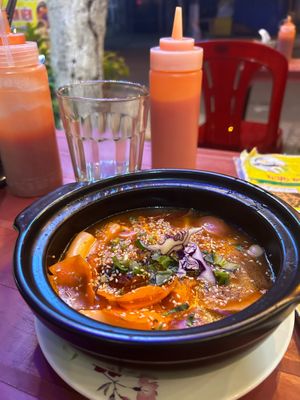 Korean Tteok-bokki  at Tiệm Chay Hoa Đà in Da Nang