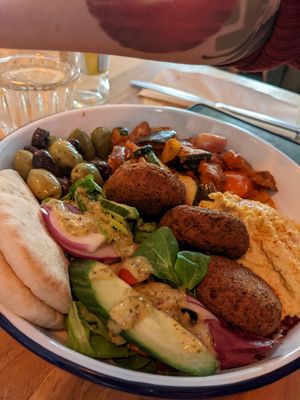 Mezze plate at Kim's Kitchen in Manchester