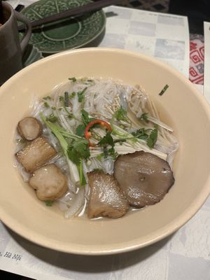 Mushroom pho   at Cāga Café & Restaurant in Hanoi