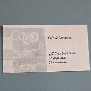 Contacts at Cāga Café & Restaurant in Hanoi