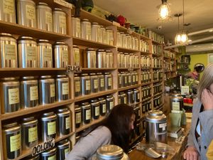 Tea selection at Physical GraffiTea in New York City