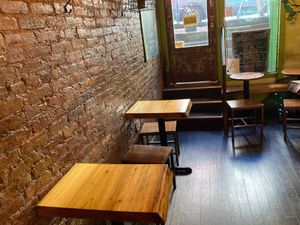 Seating inside at Physical GraffiTea in New York City