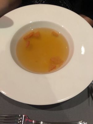 Tomatenessenz-Suppe  at Das Schaffers in Bad Mergentheim