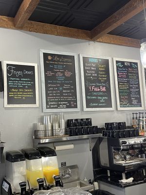 Alternative milk options for coffee    at Kami's Samis in Ouray