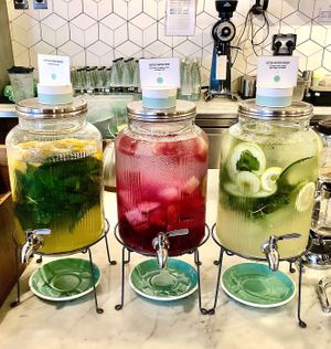 Flavoured waters at Common Grounds in Dubai