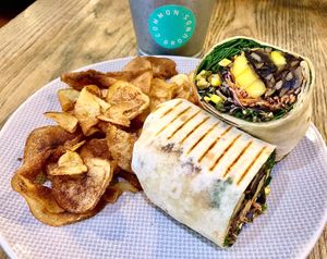 Hoisin mushroom wrap at Common Grounds in Dubai