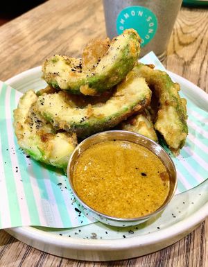 Avocado fries at Common Grounds in Dubai
