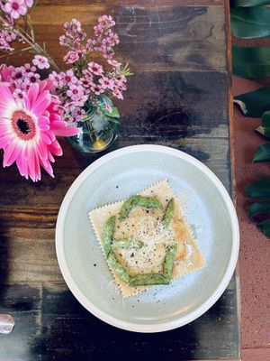 RAVIOLI CACIO E PEPE  at Donna Jean - Sherman Oaks in Sherman Oaks