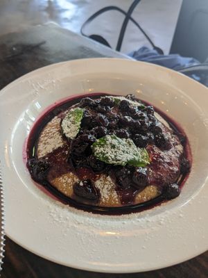 blueberry pancake, perfection 10/10 at Donna Jean - Sherman Oaks in Sherman Oaks