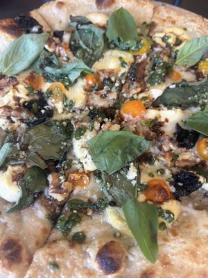 Certain Shade of Green Pizza Close-up  at Donna Jean - Sherman Oaks in Sherman Oaks