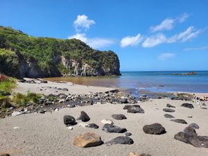 View from our table at O Moinho Terrace Cafe in Ribeira Grande