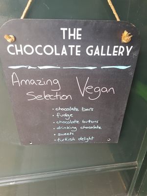 Vegan selection at The Chocolate Gallery in Morpeth