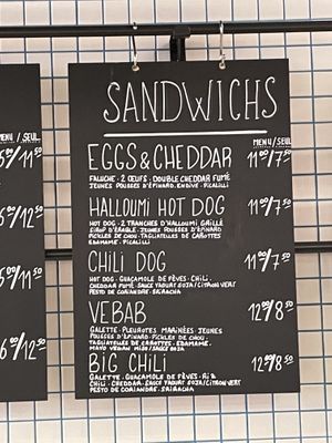 Menu  at Pickles - Grand Scène in Lille