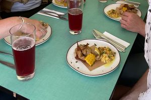 Tempura mushrooms with cornflake mayo and pickled sweetcorn  at Pickles - Solférino in Lille