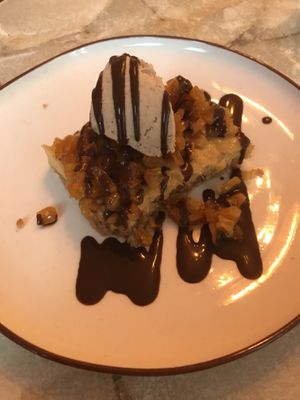 Some kind of cheesecake with corn, peanut butter and chocolate    at Pickles - Solférino in Lille