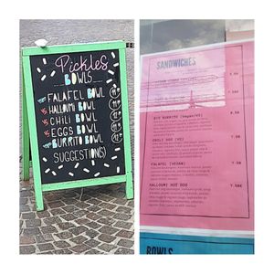 Menu options at Pickles - Solférino in Lille