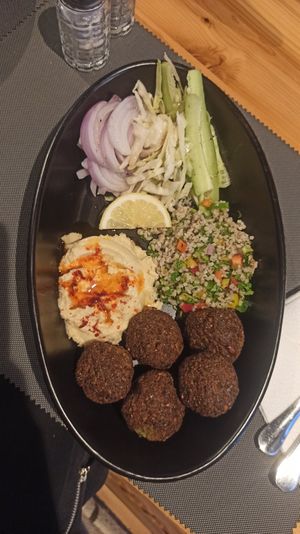 Falafel bowl at Fez & Friends in Fes