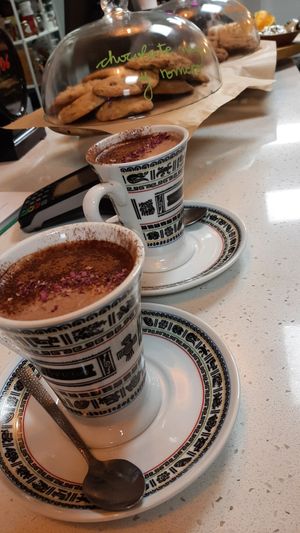 Hot chocolate at Lavaysalt in Gran Canaria