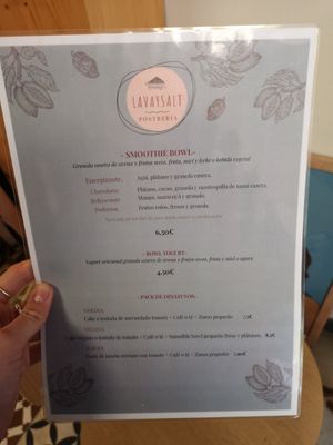 La carta 1/2 at Lavaysalt in Gran Canaria