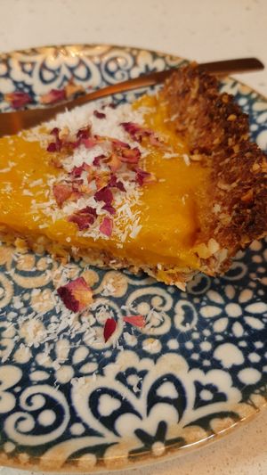 Vegan sugarless pie at Lavaysalt in Gran Canaria