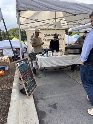 GF and Vegan Lebanese wraps  at West Asheville Tailgate Market in Asheville