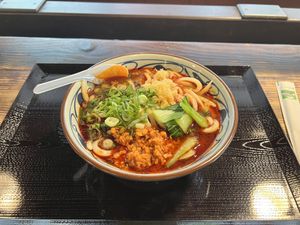  Spicy Tan Tan with soy meat  at Marugame Udon in Honolulu