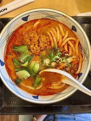 vegan spicy tantan  at Marugame Udon in Honolulu