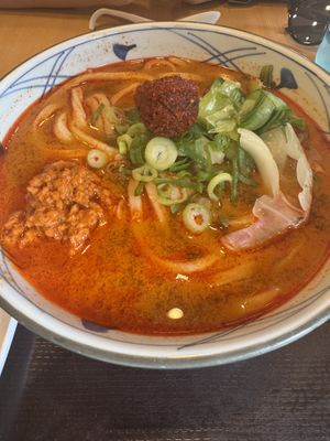 Vegan tan tan with fireball   at Marugame Udon in Honolulu