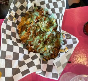 “Big Nasty” waffle fries   at The Dirty V in Apex