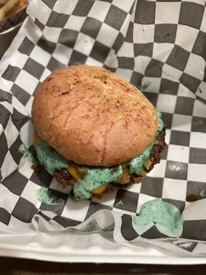 Naughty Cowgirl Burger  at The Dirty V in Apex