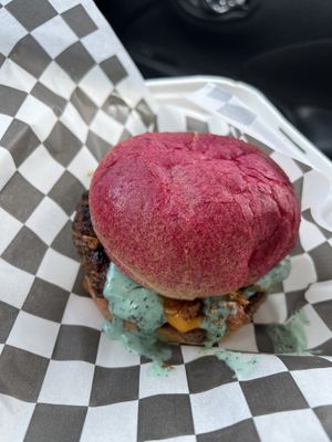 Naughty Cowgirl Burg  at The Dirty V in Apex