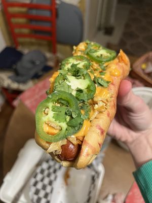 Creative Vegan Hotdog  at The Dirty V in Apex