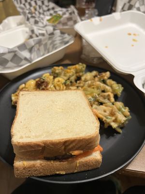 Melt with Fries & Mac #Veganuary at The Dirty V in Apex