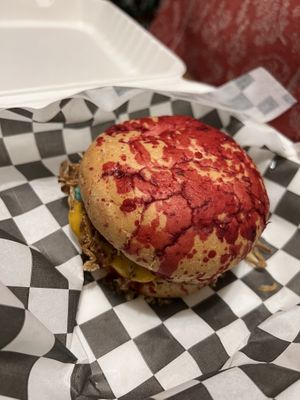 Naught Cowgirl Burg #Veganuary at The Dirty V in Apex